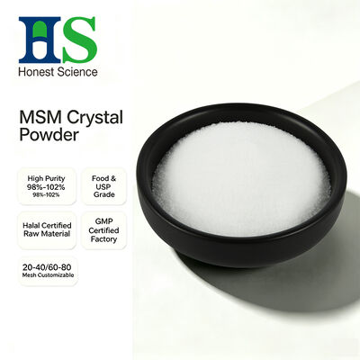 ผงคริสตัล MSM เกรด USP | ไดเมทิลซัลโฟน CAS 67‑71‑0 วัตถุดิบจำนวนมาก